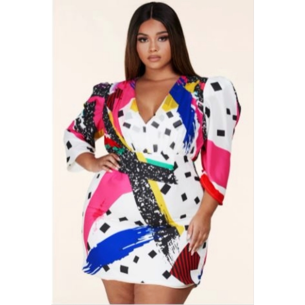 *SOLD!!!*L'ATISTE Flashback 80's Dress